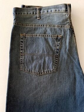 NWT Faded Glory Men’s 38x30 Vintage Wash Loose Straight Blue Jeans